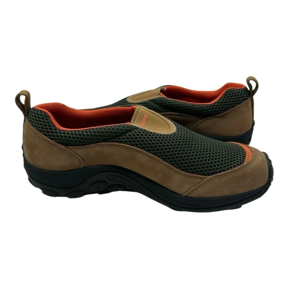 Merrell Jungle Moc Breeze SE Shoes Men 9.5 M Veridian Green Brown Slip On Hiking
